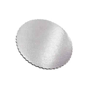 PZA BASE CARTON 25CM PLATEADA