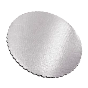 PZA BASE CARTON 42CM PLATEADA