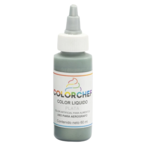 PZA COLORCHEF LIQUIDO PLATA 60ML RAFMEX (75322)