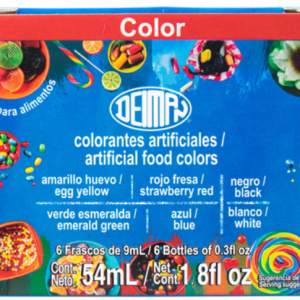 PZA CAJILLA MULTICOLOR GELATINAS 370L C/6 PIEZAS/54ML DEIMAN