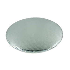 PZA BASE CARTON C/LISTON 25CM PLATEADA