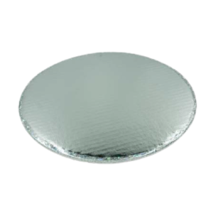 PZA BASE CARTON C/LISTON 26CM PLATEADA