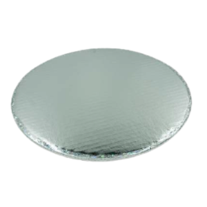 PZA BASE CARTON C/LISTON 32CM PLATEADA