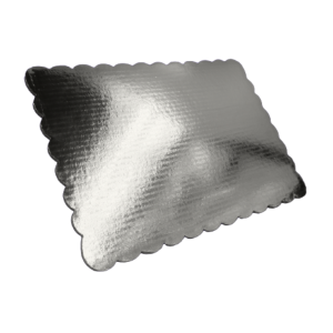 PZA BASE CARTON 33*33CM PLATEADA